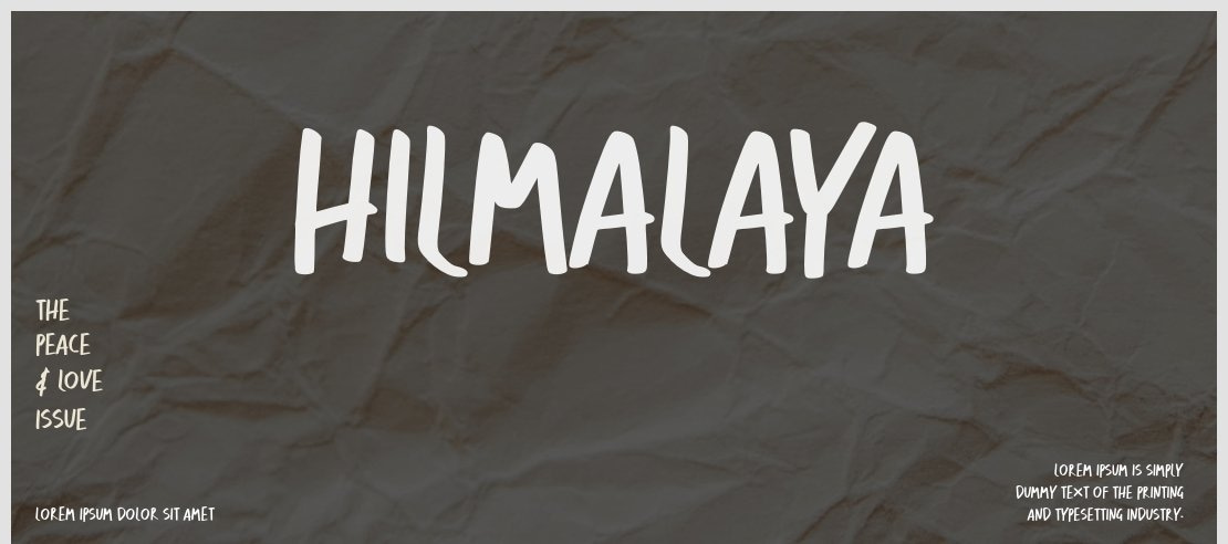 HILMALAYA Font