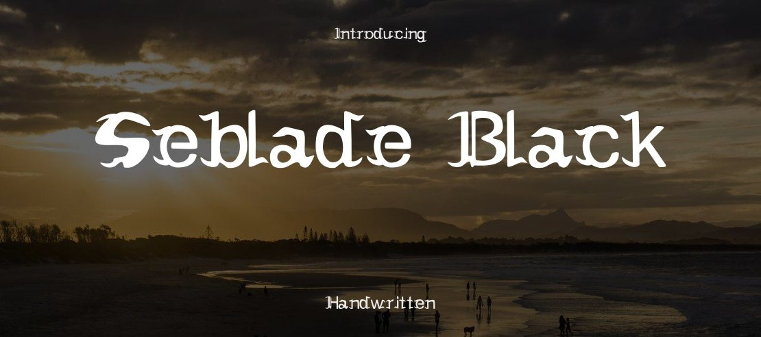Seblade Black Font Family