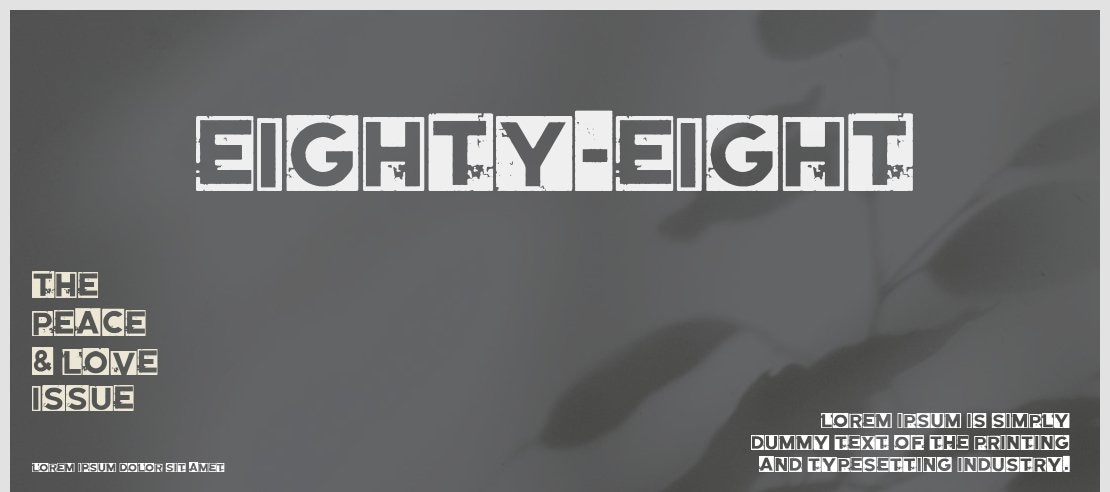 Eighty-Eight Font