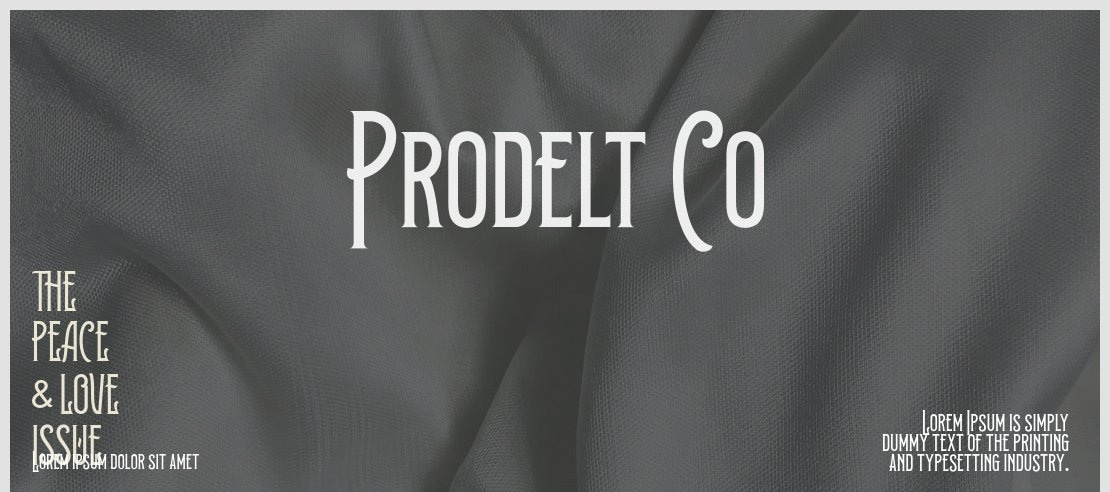 Prodelt Co Font