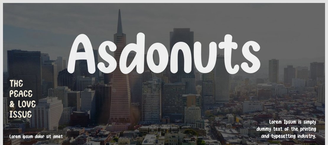 Asdonuts Font