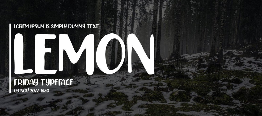 Lemon Friday Font