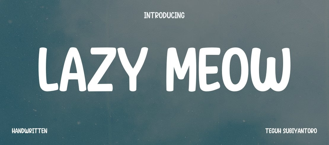 Lazy Meow Font