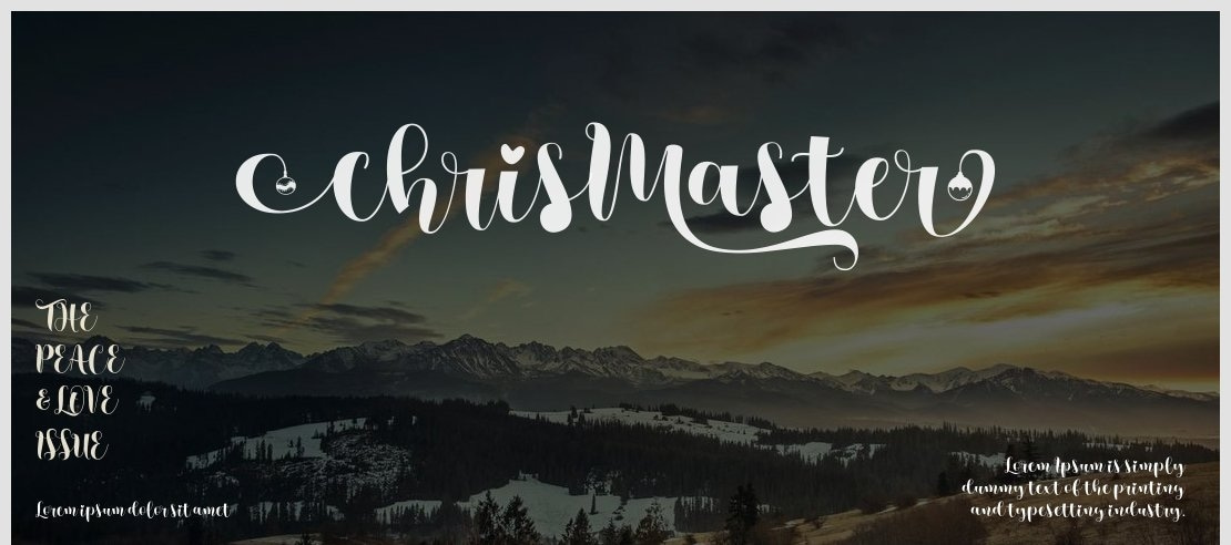 ChrisMaster Font