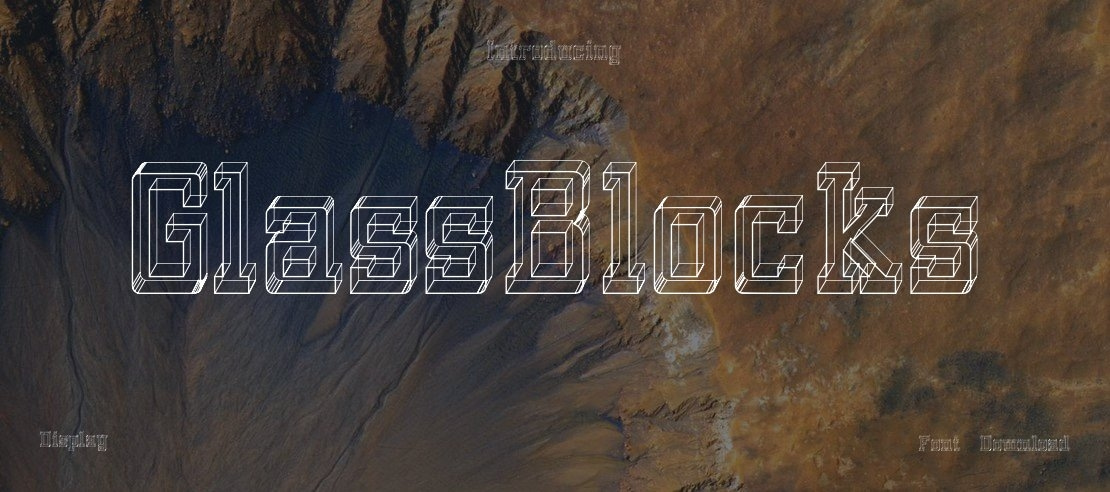 GlassBlocks Font