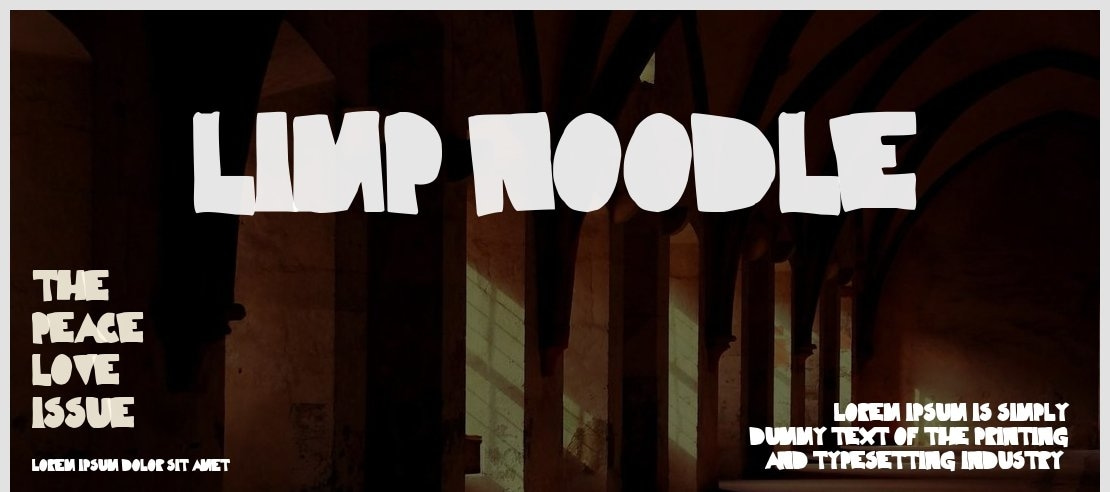 Limp Noodle Font