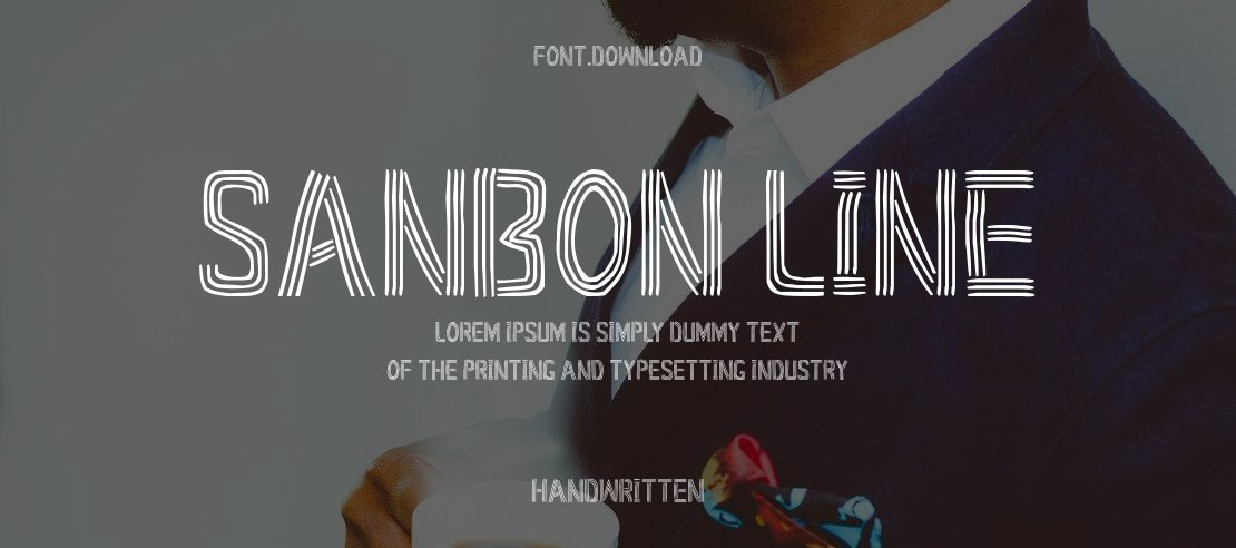 Sanbon Line Font