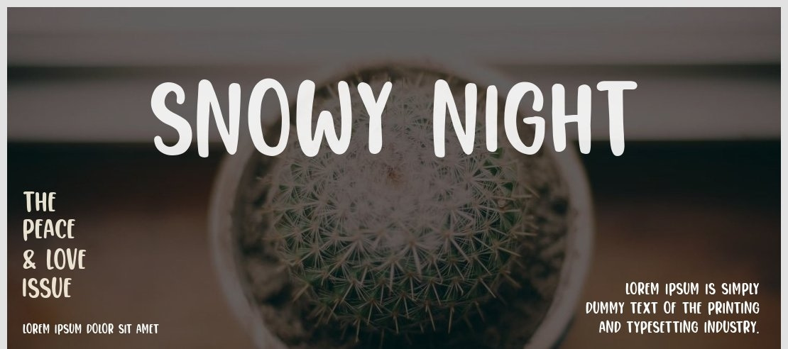 Snowy Night Font