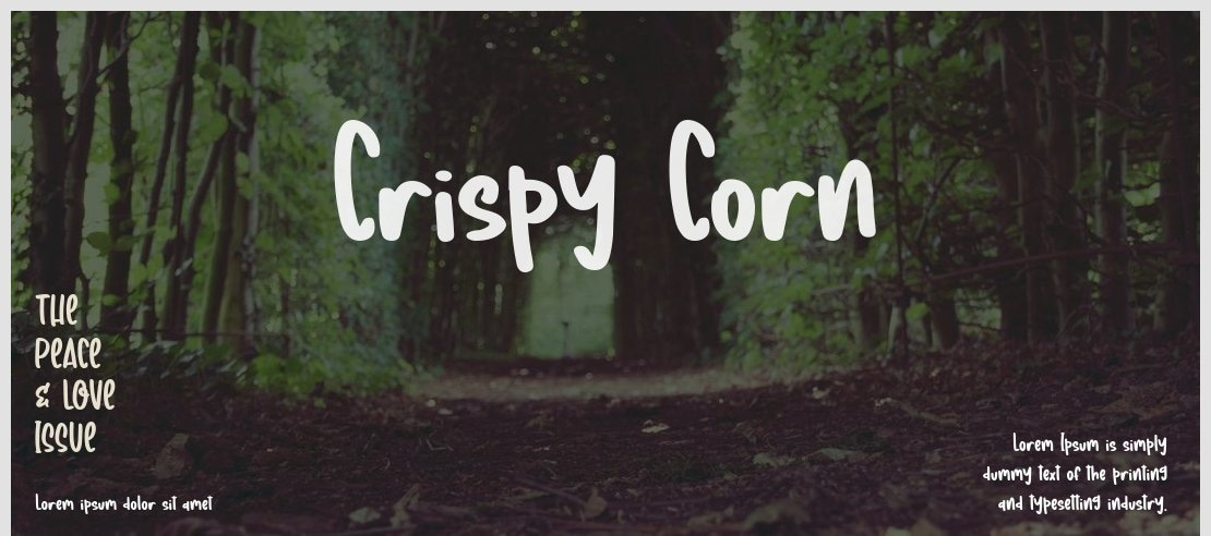 Crispy Corn Font