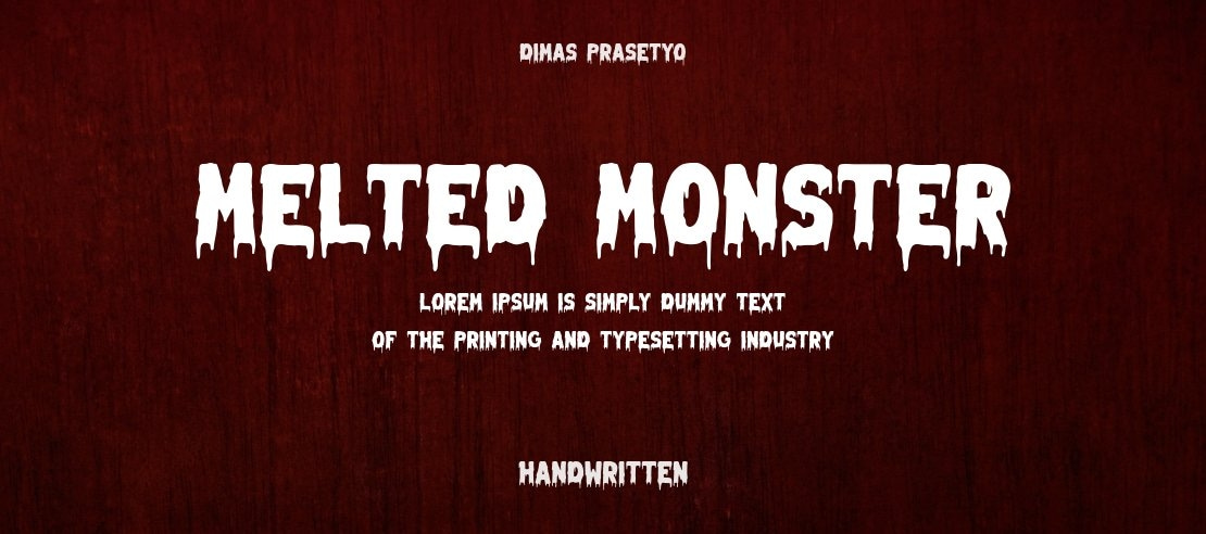 Melted Monster Font