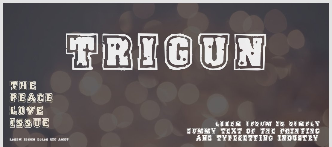 Trigun Font