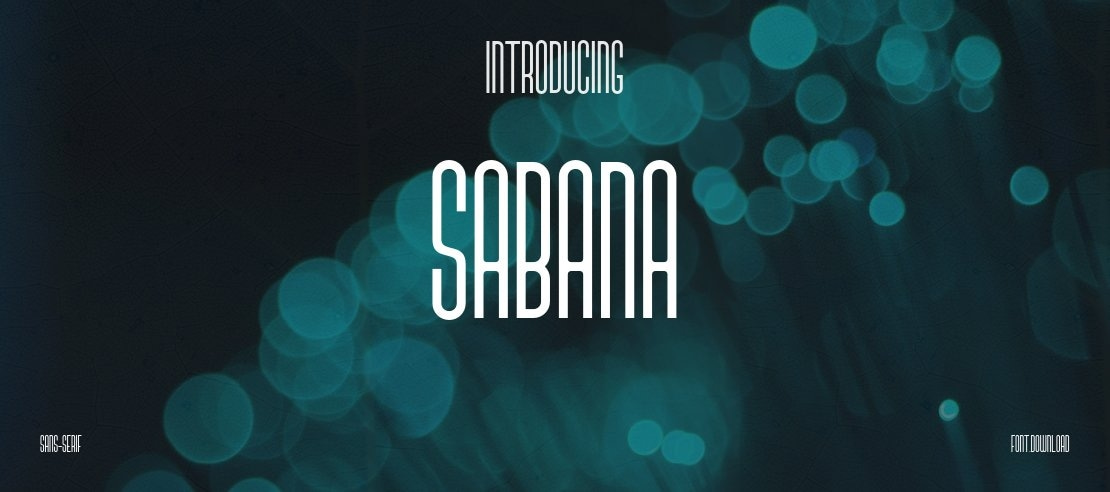 sabana Font
