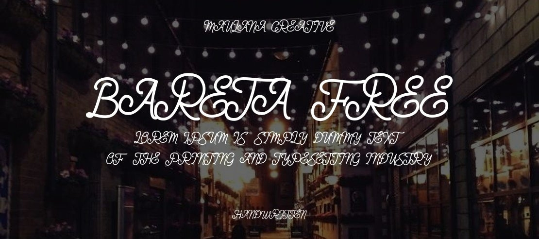 Bareta Free Font