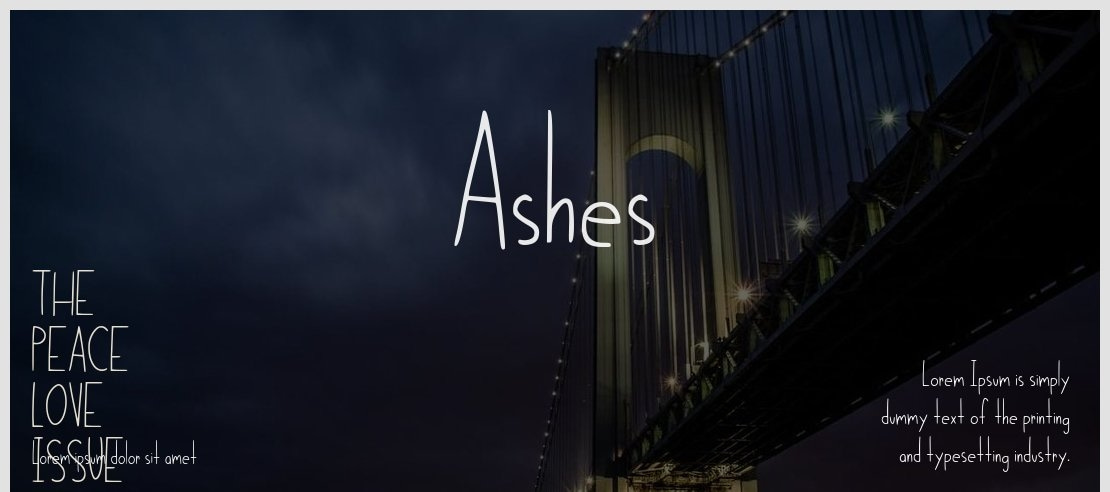 Ashes Font