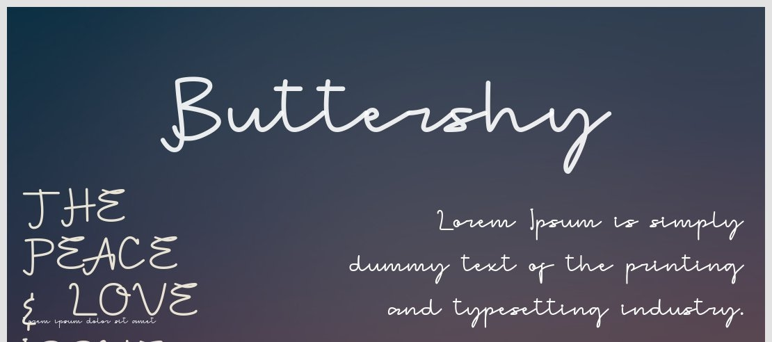 Buttershy Font