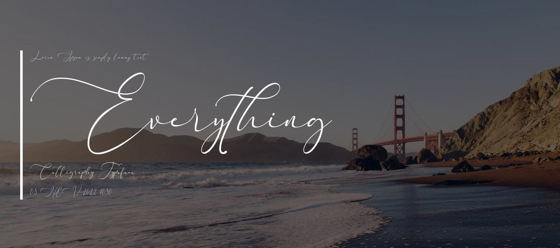 Everything Calligraphy Font