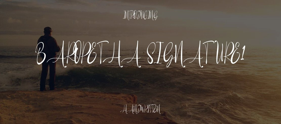 Baropetha Signature1 Font Family