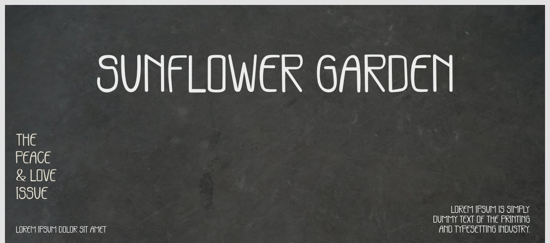 Sunflower Garden Font