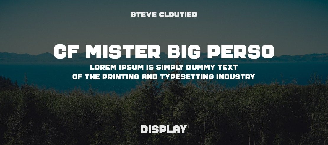 CF Mister Big PERSO Font