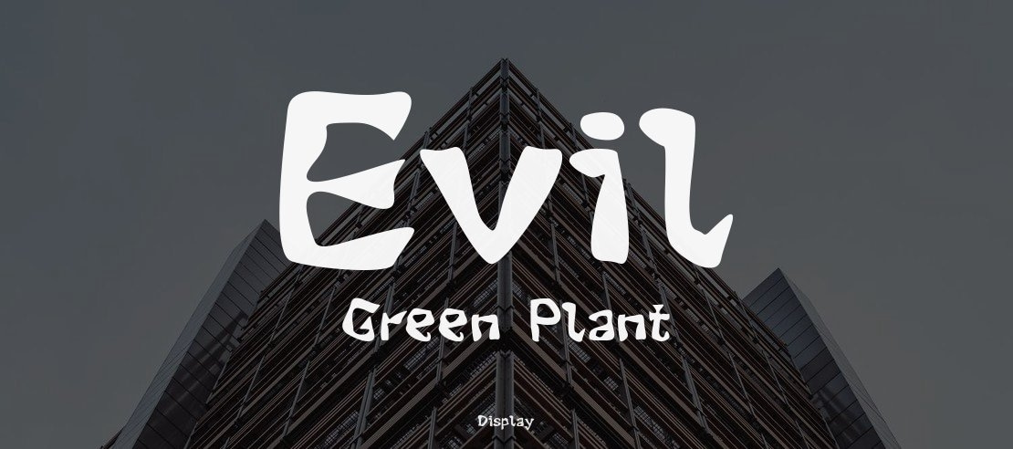 Evil Green Plant Font