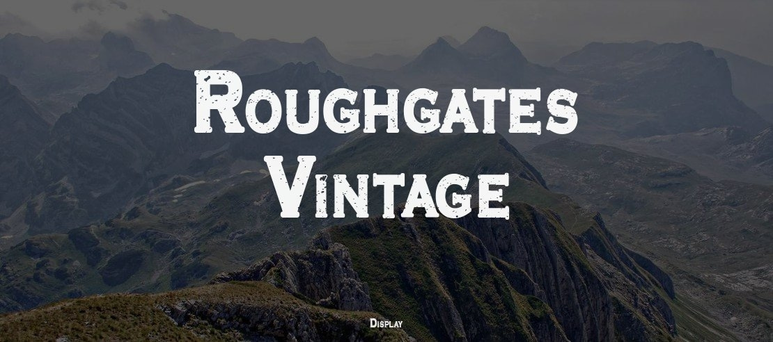 Roughgates Vintage Font