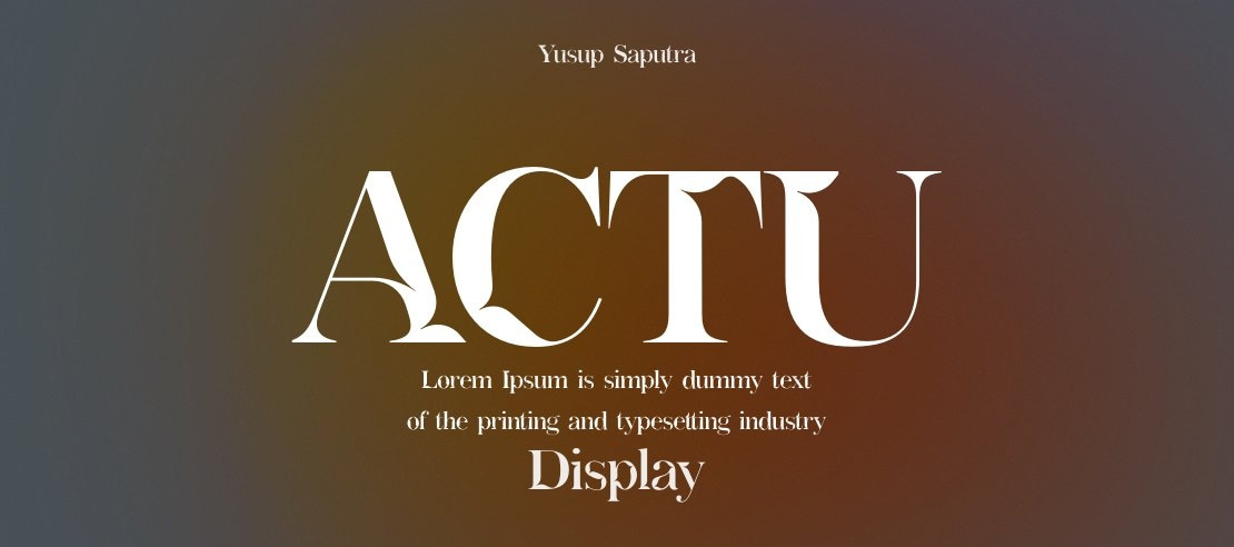 Actu Font