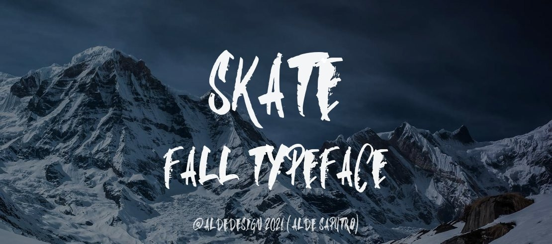 skate fall Font Family