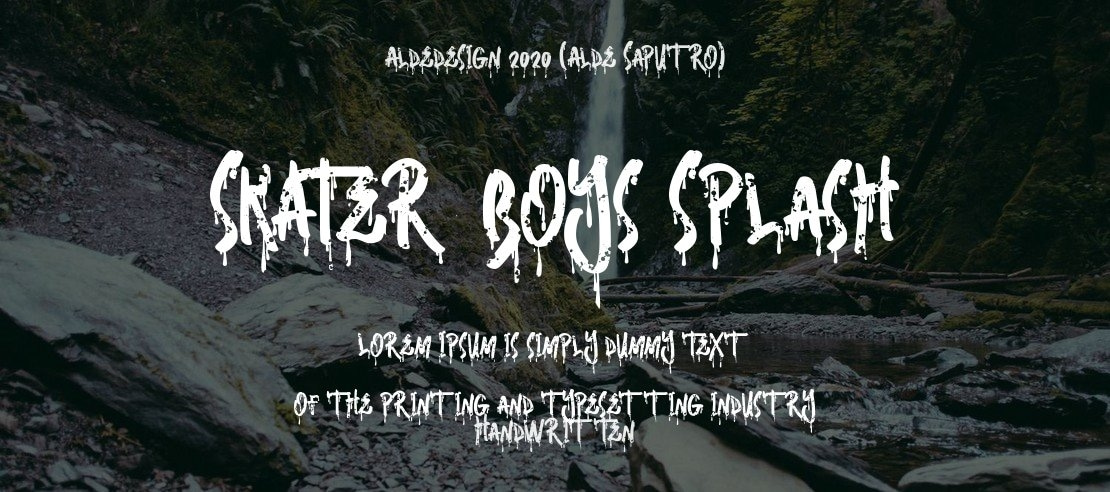 Skater Boys Splash Font