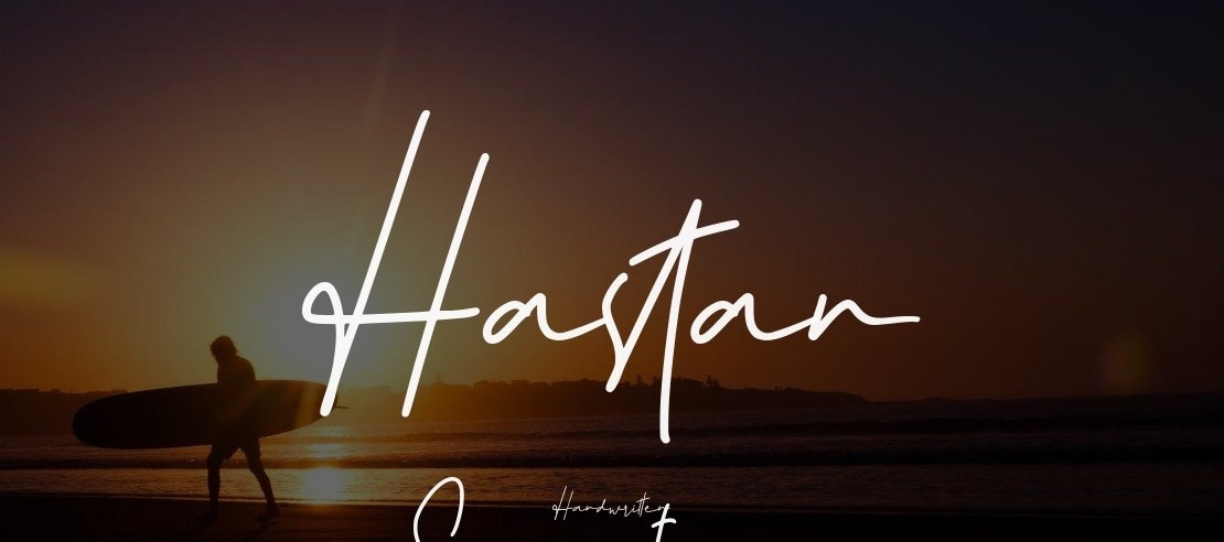 Hastan Signature Font