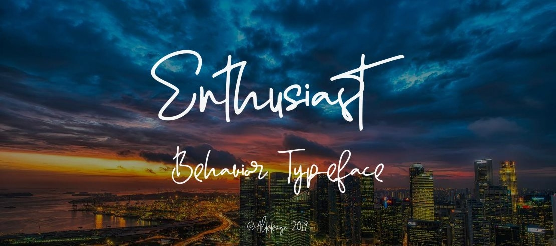 Enthusiast Behavior Font