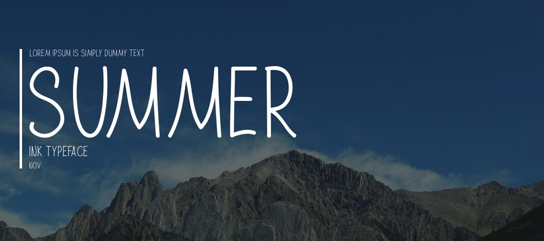 Summer Ink Font