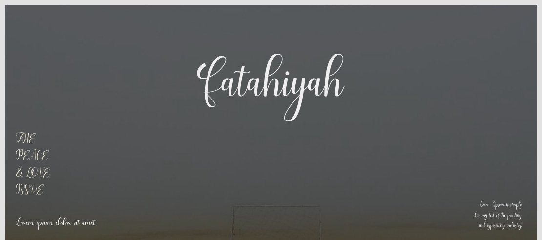 Fatahiyah Font
