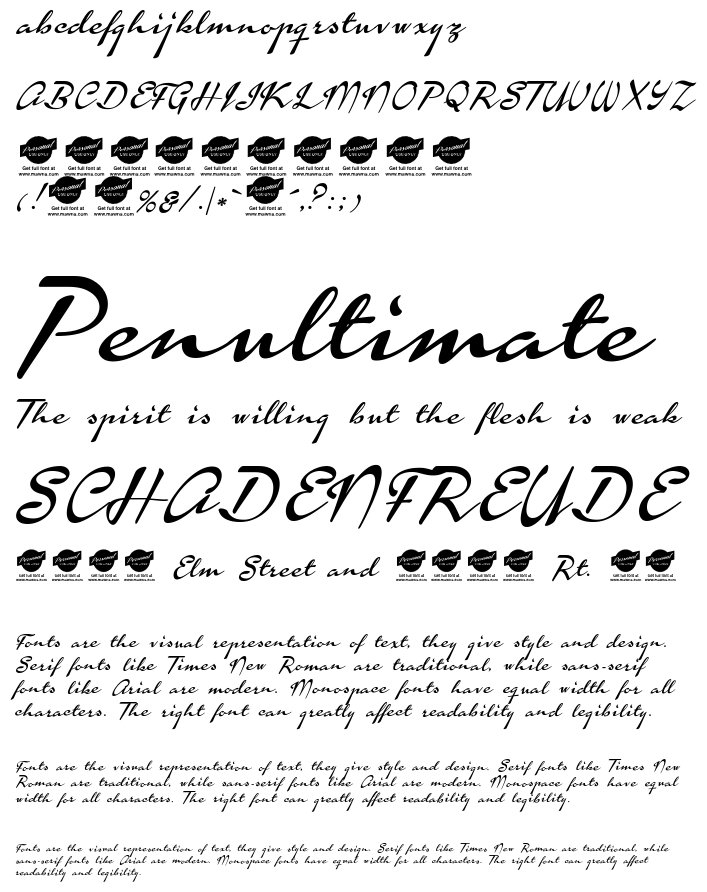 Calendary Hands PERSONAL USE DE Font Download | Free Font.Download