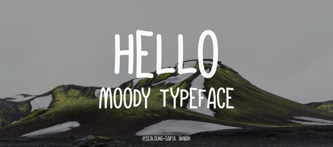 Hello  moody Font Family