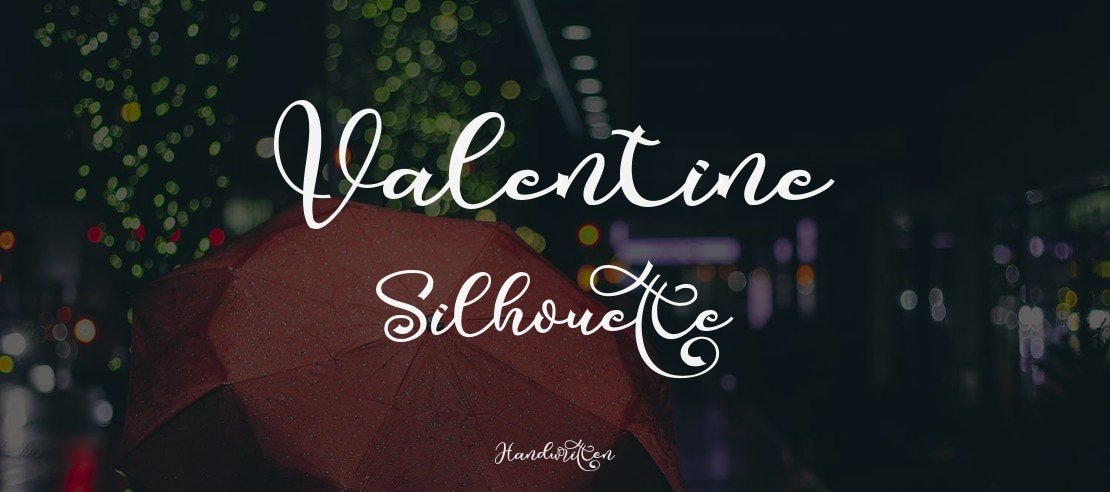 Valentine Silhouette Font Family
