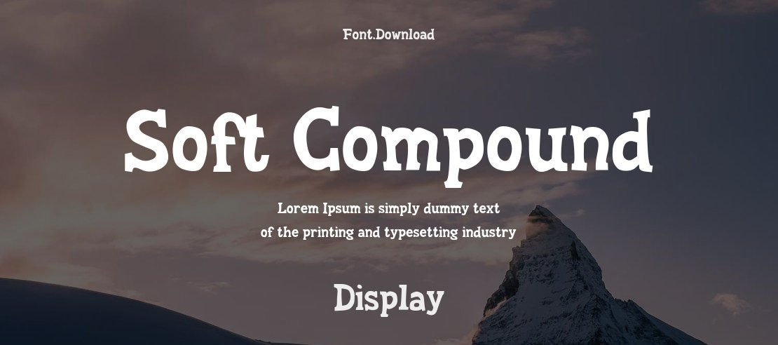 Soft Compound Font