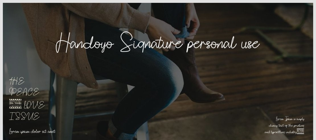 Handoyo Signature personal use Font
