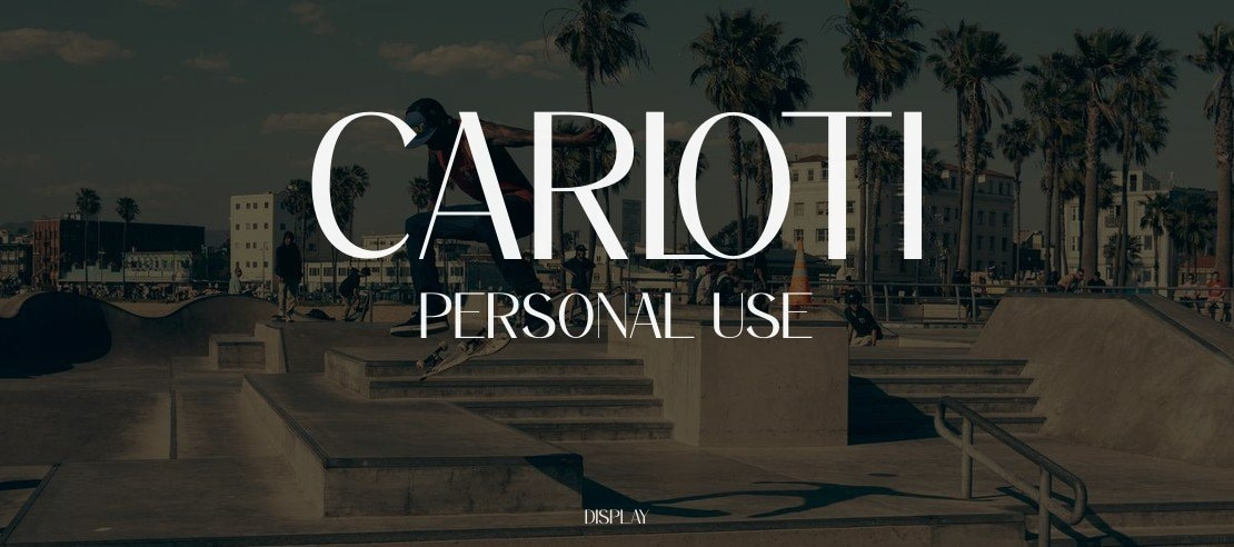 Carloti personal use Font