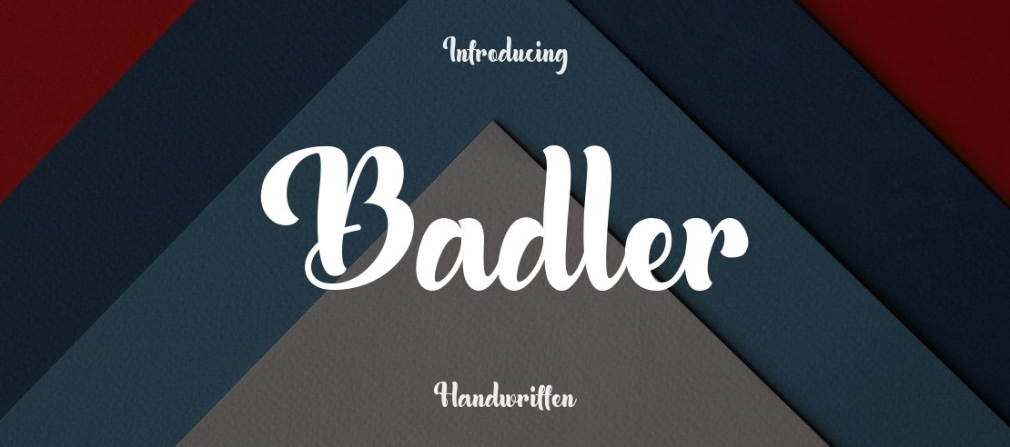 Badler Font