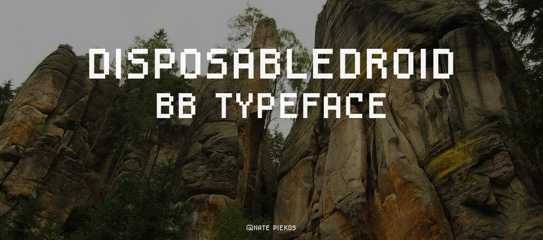 DisposableDroid BB Font Family