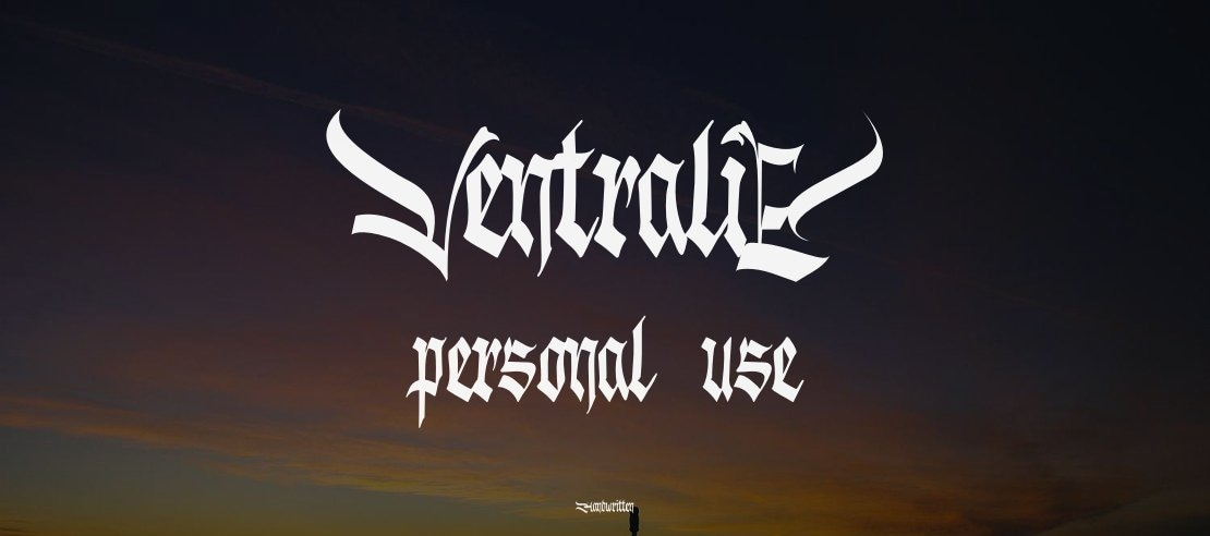 Ventralie personal use Font