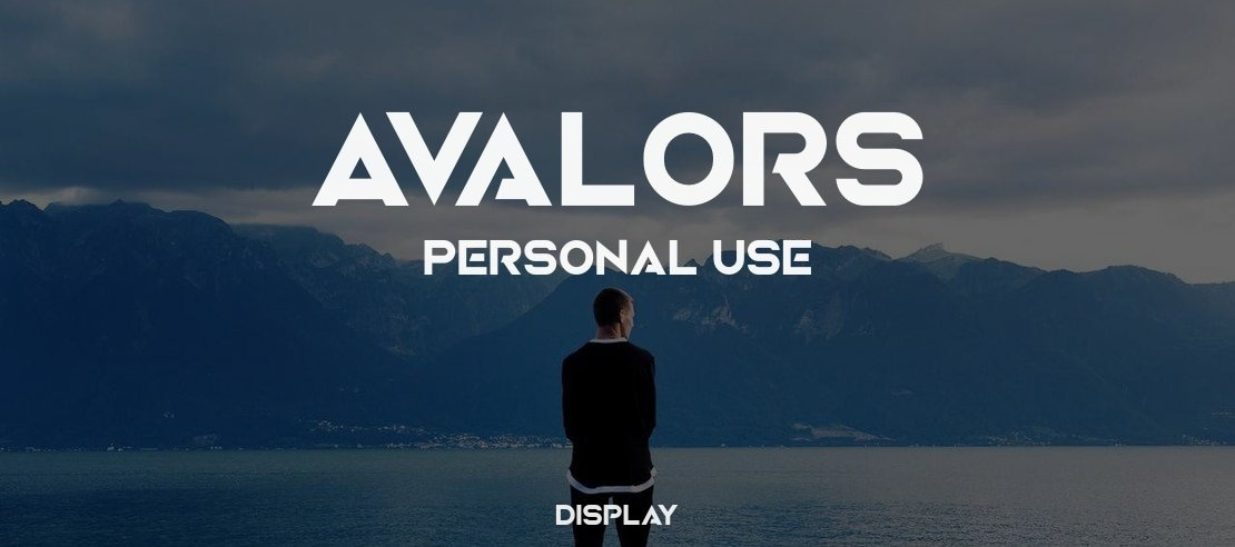 Avalors Personal Use Font