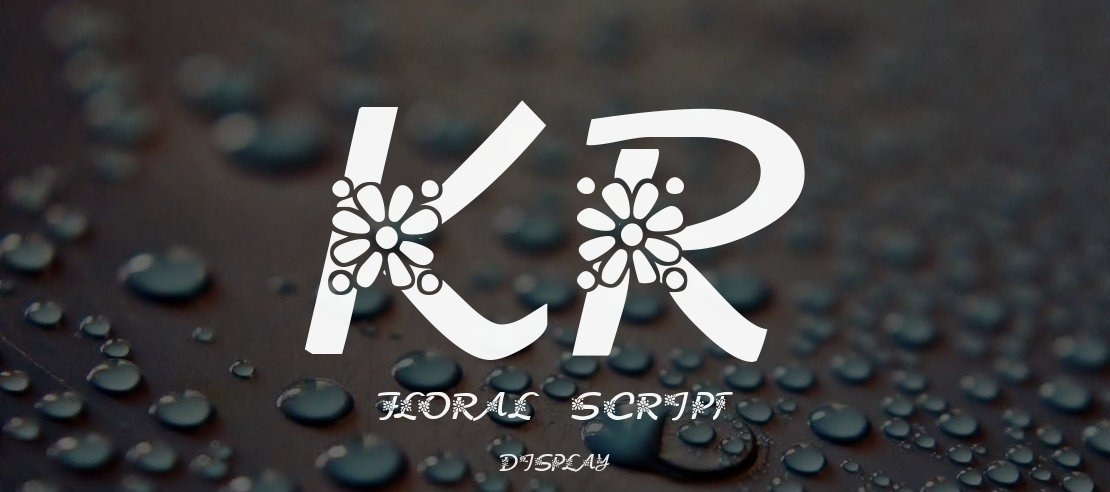 KR Floral Script Font