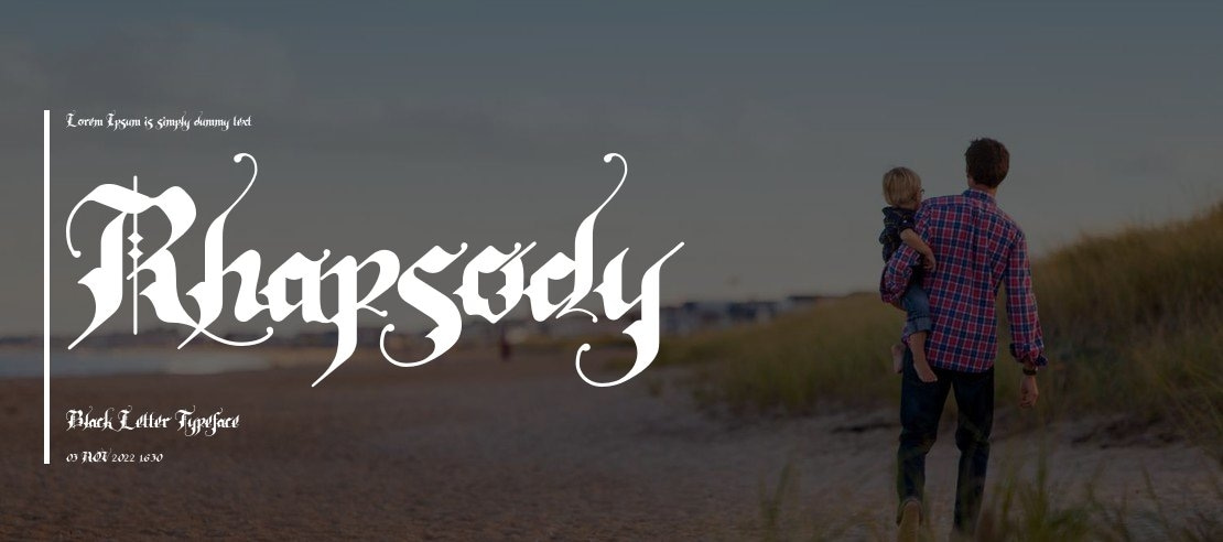 Rhapsody Black Letter Font