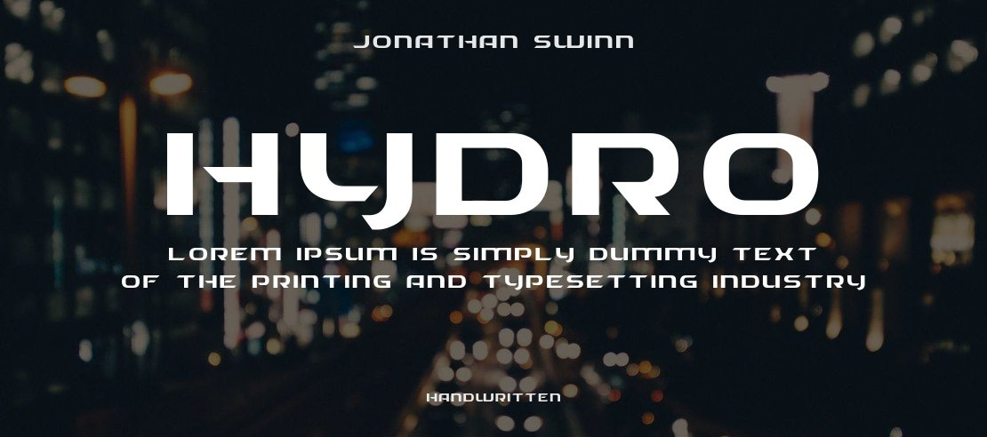 HYDRO Font Family