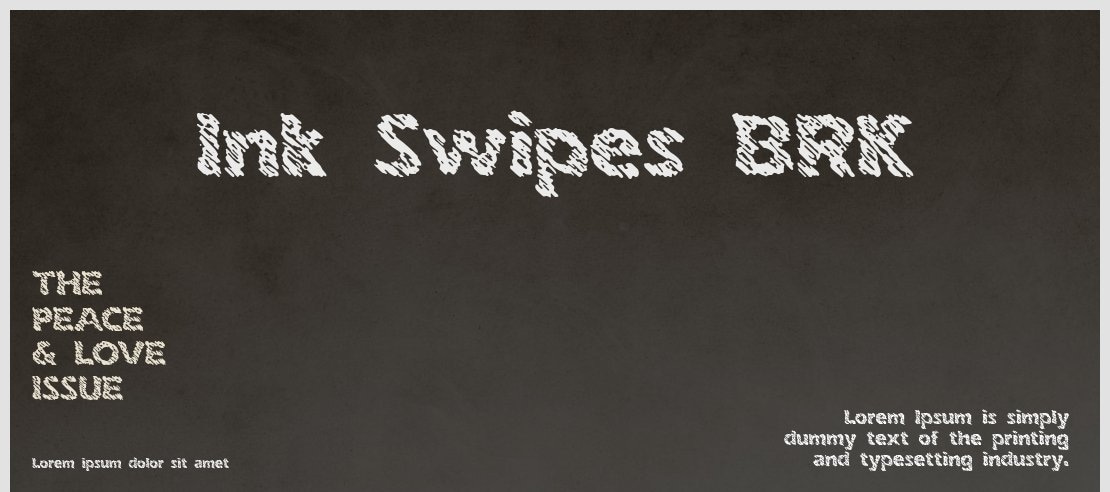 Ink Swipes BRK Font