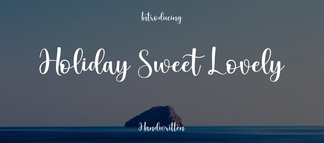 Holiday Sweet Lovely Font