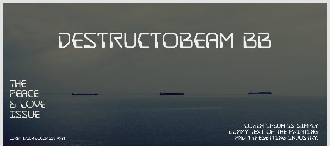 DestructoBeam BB Font Family