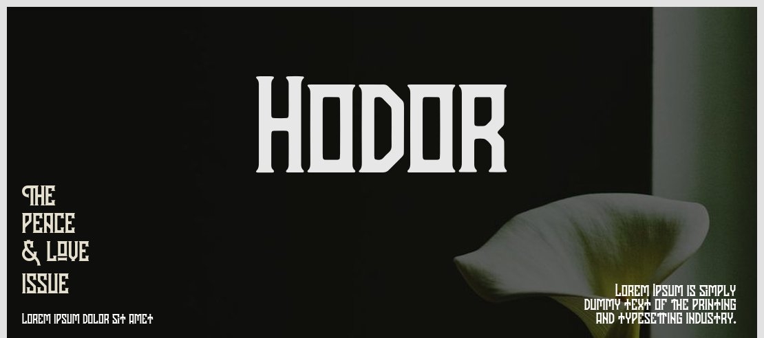 Hodor Font