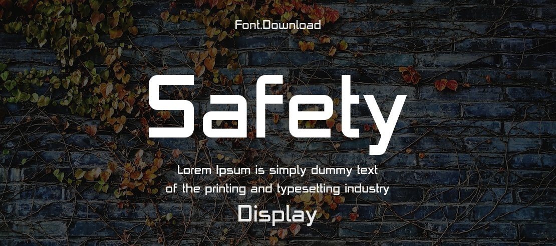 Safety Font